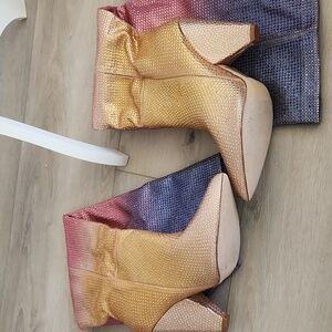 Multicolor Gradient Women's Boots